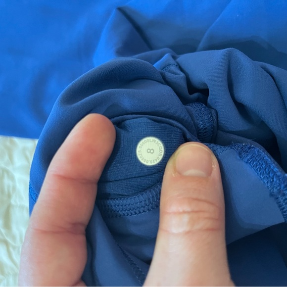 Lululemon Wunder Under leggings size 8 blue Nile - Picture 6 of 6